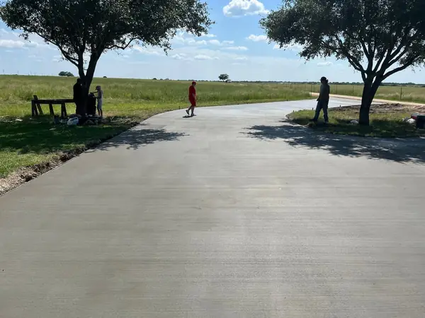Concrete services project by Apex Landscaping