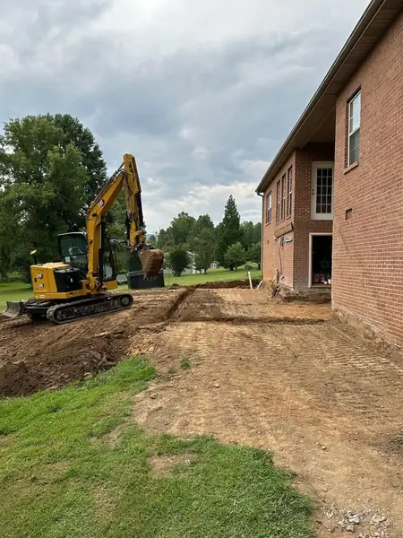 Excavation project by Apex Landscaping