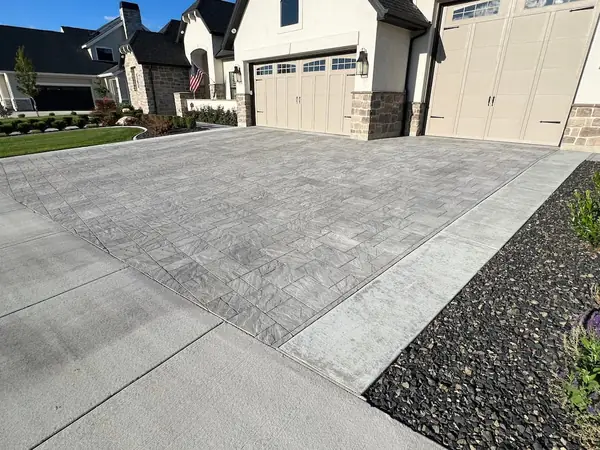 Paver patio installation project by Apex Landscaping